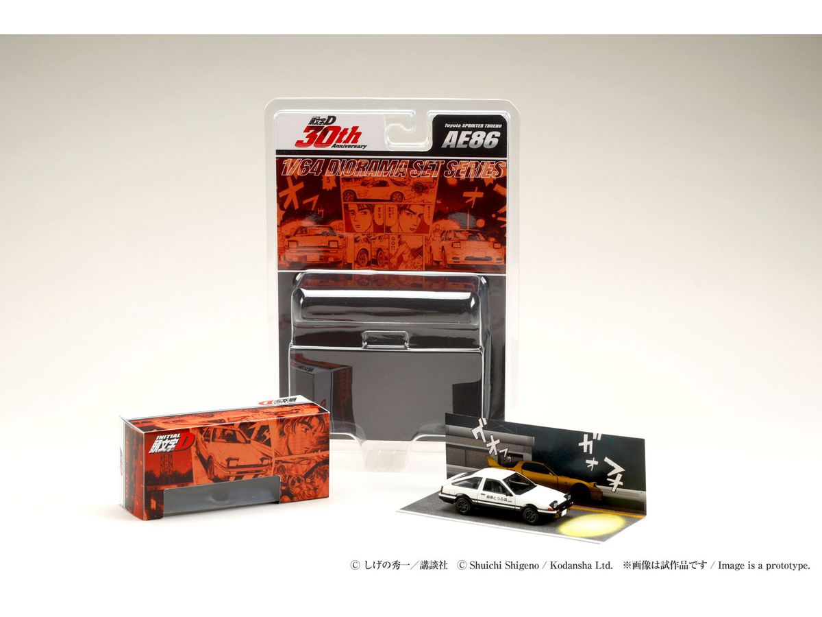 PRE-ORDER Hobby JAPAN - Initial D: Takumi Fujiwara VS Keisuke Takahashi - Toyota SPRINTER TRUENO (AE86) 1/64 [LIMITED]