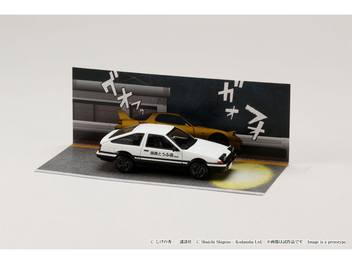 PRE-ORDER Hobby JAPAN - Initial D: Takumi Fujiwara VS Keisuke Takahashi - Toyota SPRINTER TRUENO (AE86) 1/64 [LIMITED]