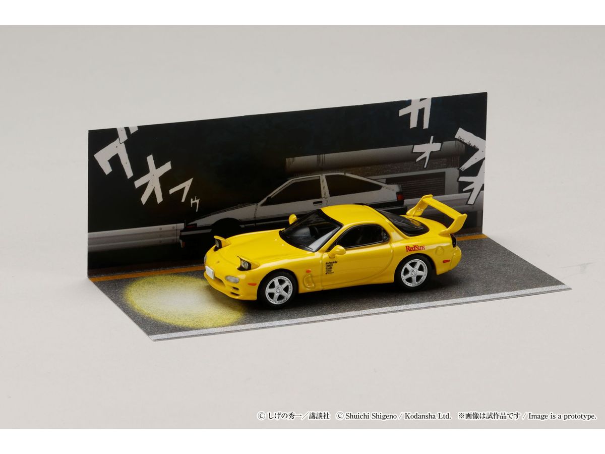 PRE-ORDER Hobby JAPAN - Initial D: Keisuke Takahashi VS Takumi Fujiwara - MAZDA RX-7 (FD3S) RedSuns 1/64 [LIMITED]
