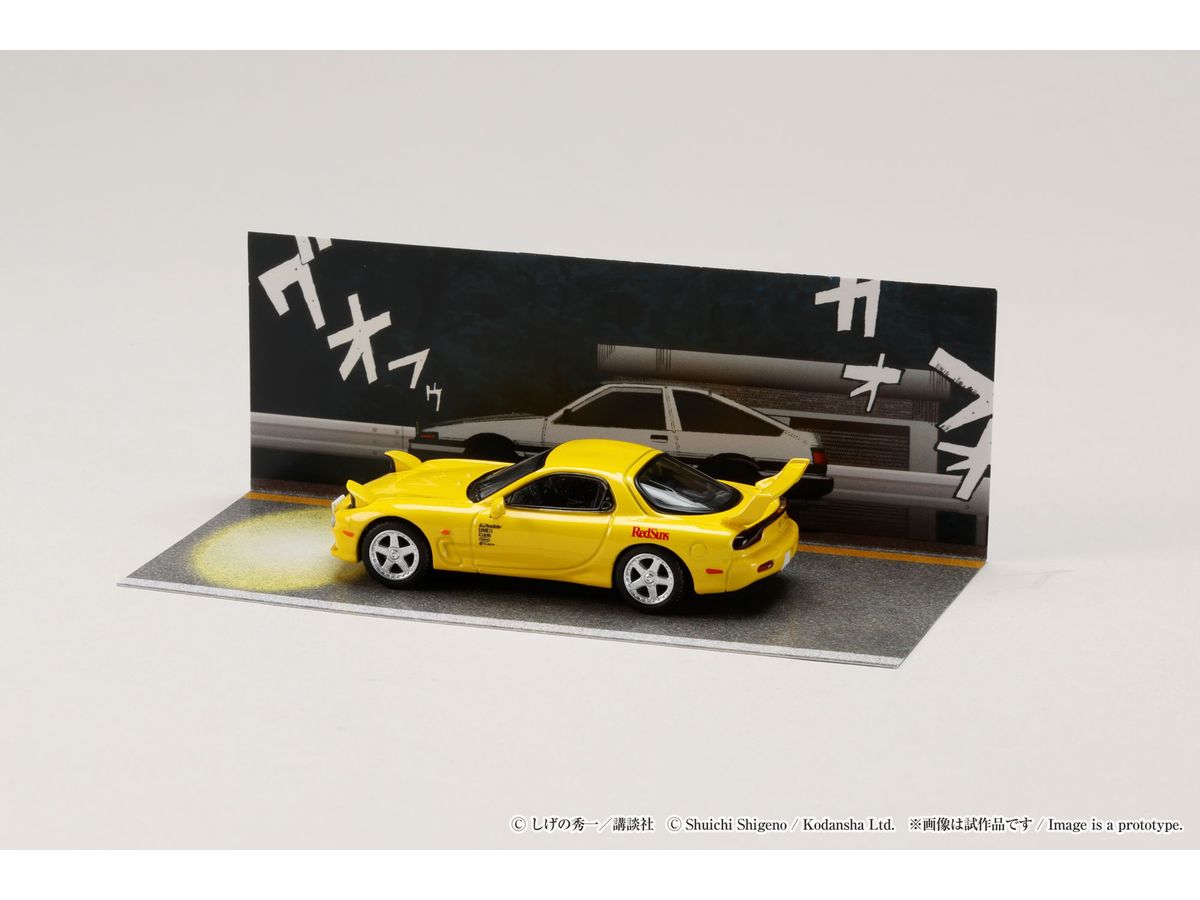PRE-ORDER Hobby JAPAN - Initial D: Keisuke Takahashi VS Takumi Fujiwara - MAZDA RX-7 (FD3S) RedSuns 1/64 [LIMITED]
