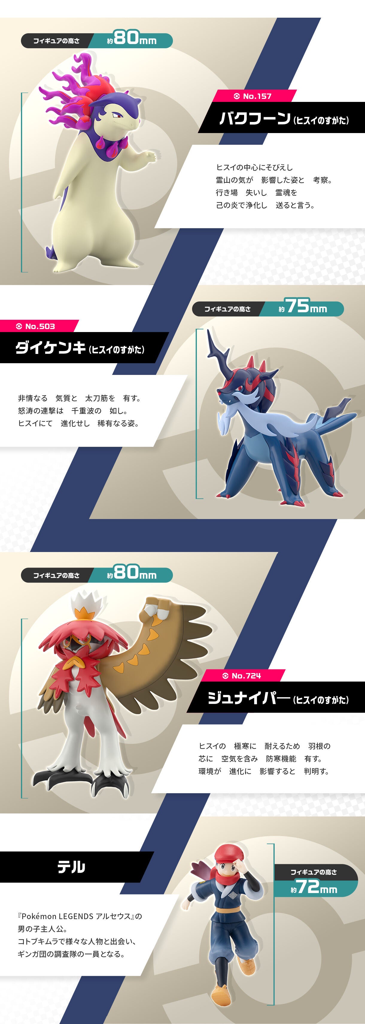 PRE-ORDER Bandai - Pokémon Scale World Hisui Region - Rei & Typhlosion (Hisuian Form) & Decidueye (Hisuian Form) & Samurott (Hisuian Form) [EXCLUSIVE]