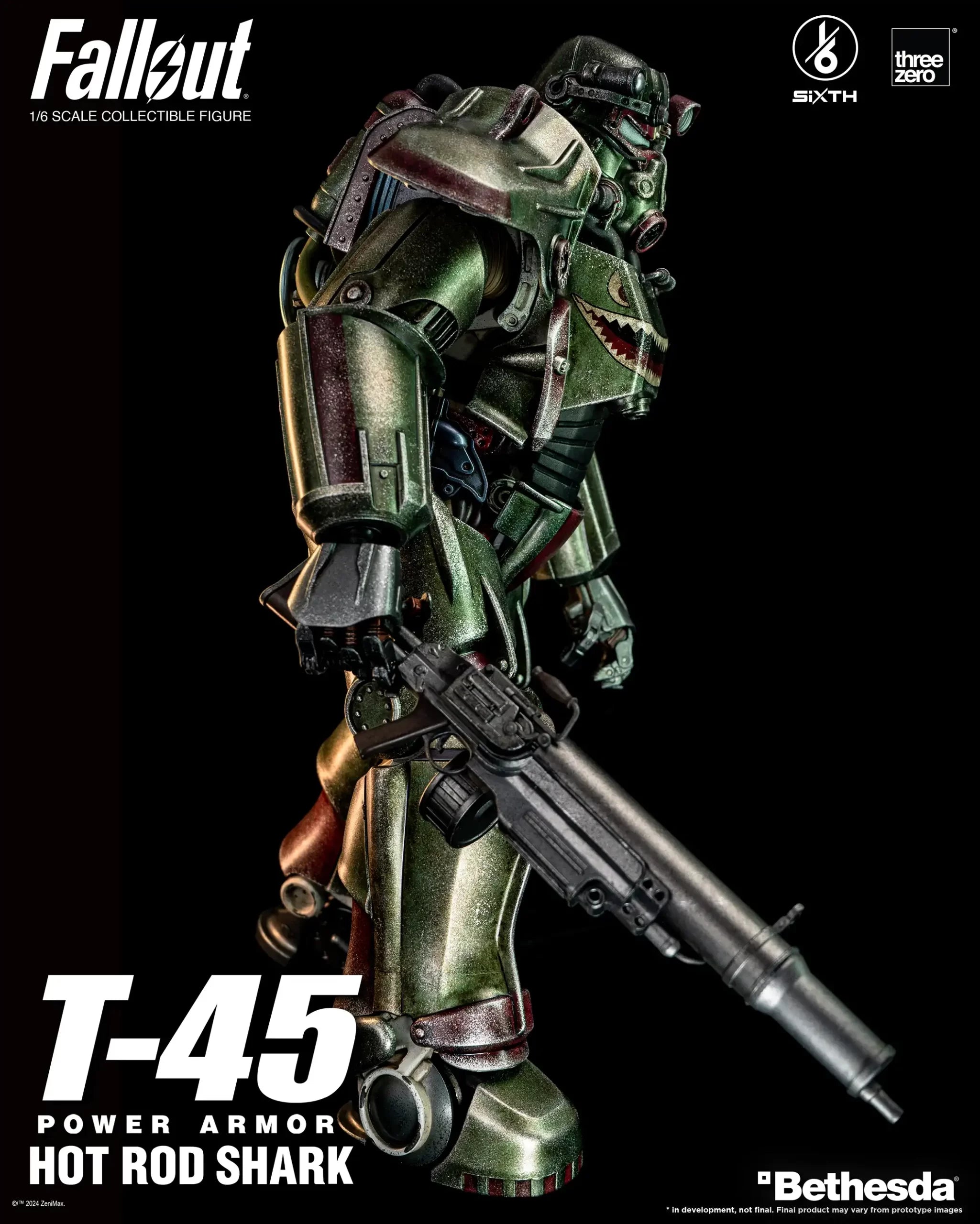 PRE-ORDER threezero - Fallout - T-45 Hot Rod Shark Power Armor 1/6