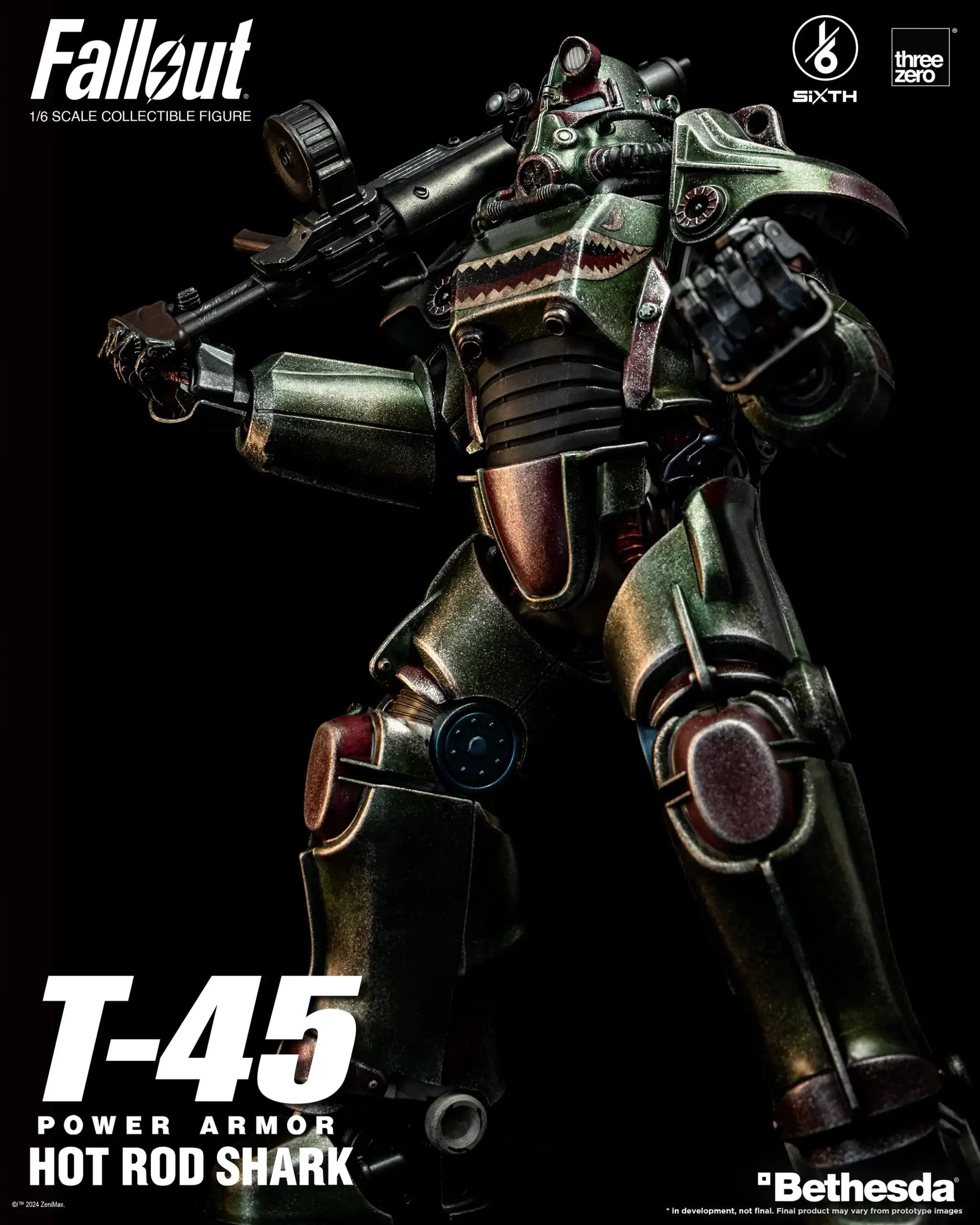 PRE-ORDER threezero - Fallout - T-45 Hot Rod Shark Power Armor 1/6