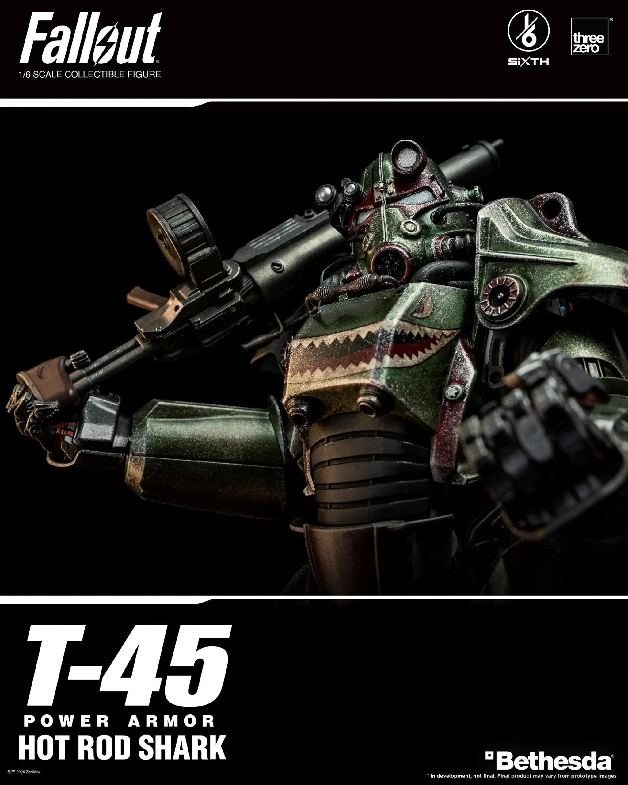 PRE-ORDER threezero - Fallout - T-45 Hot Rod Shark Power Armor 1/6