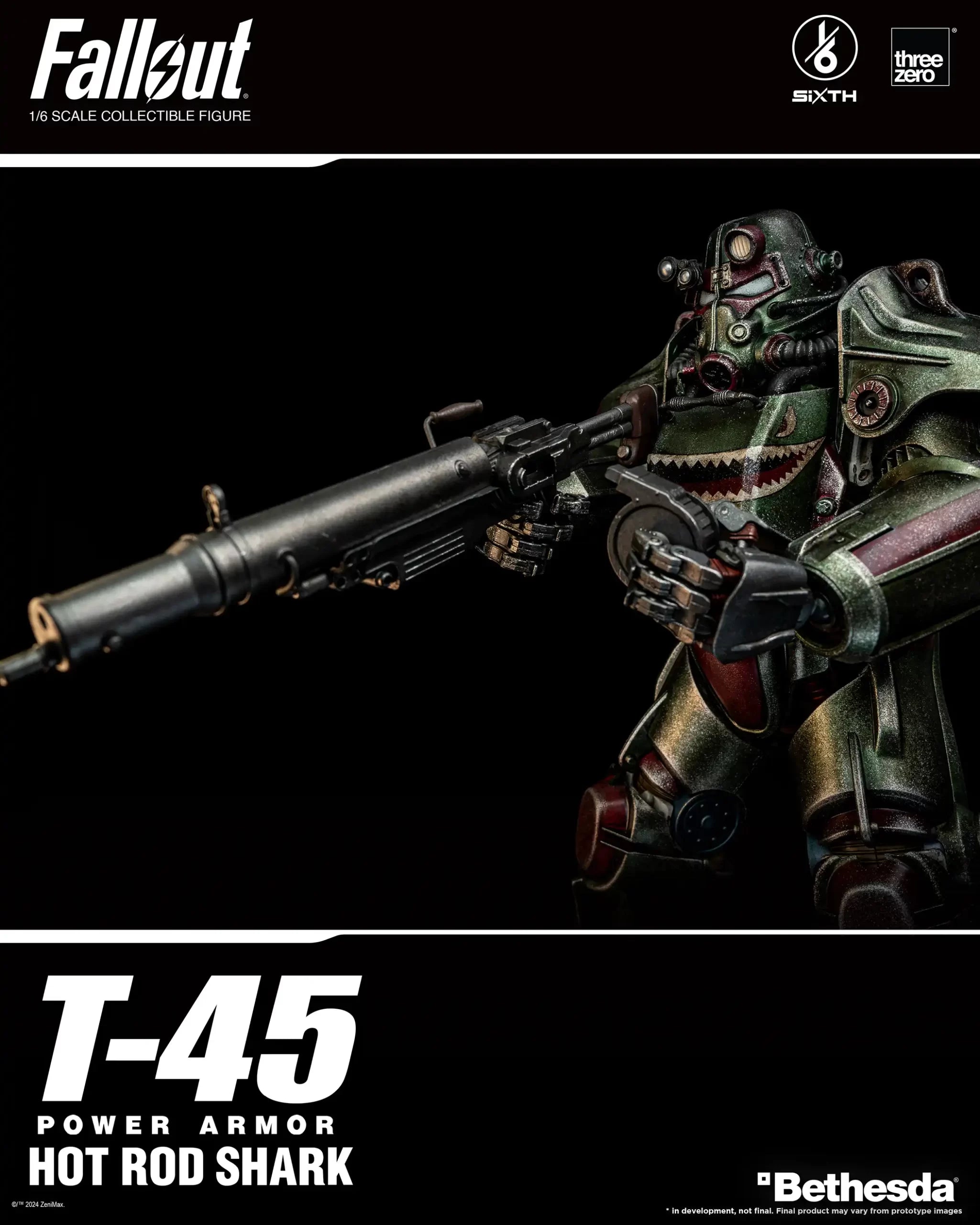 PRE-ORDER threezero - Fallout - T-45 Hot Rod Shark Power Armor 1/6