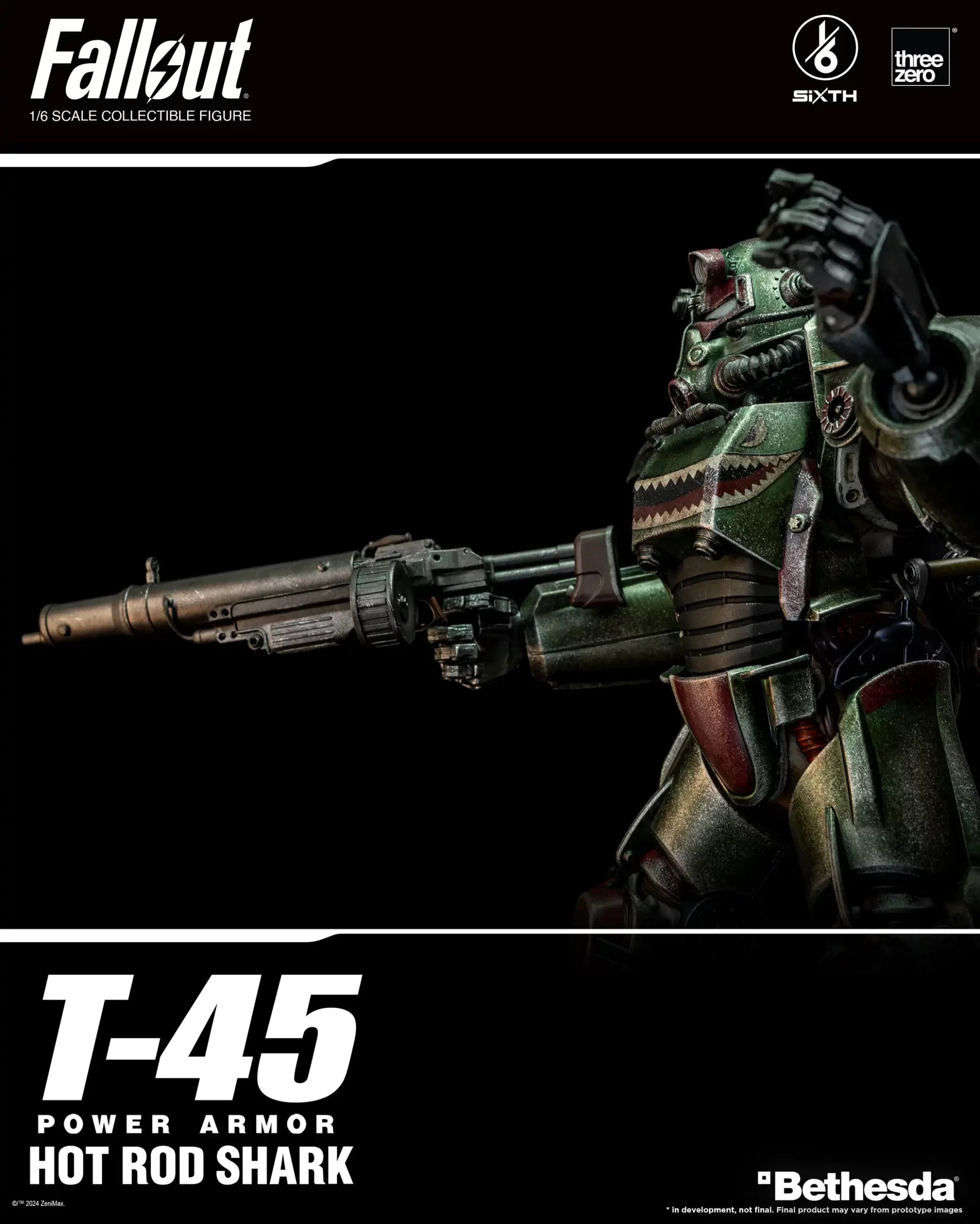 PRE-ORDER threezero - Fallout - T-45 Hot Rod Shark Power Armor 1/6