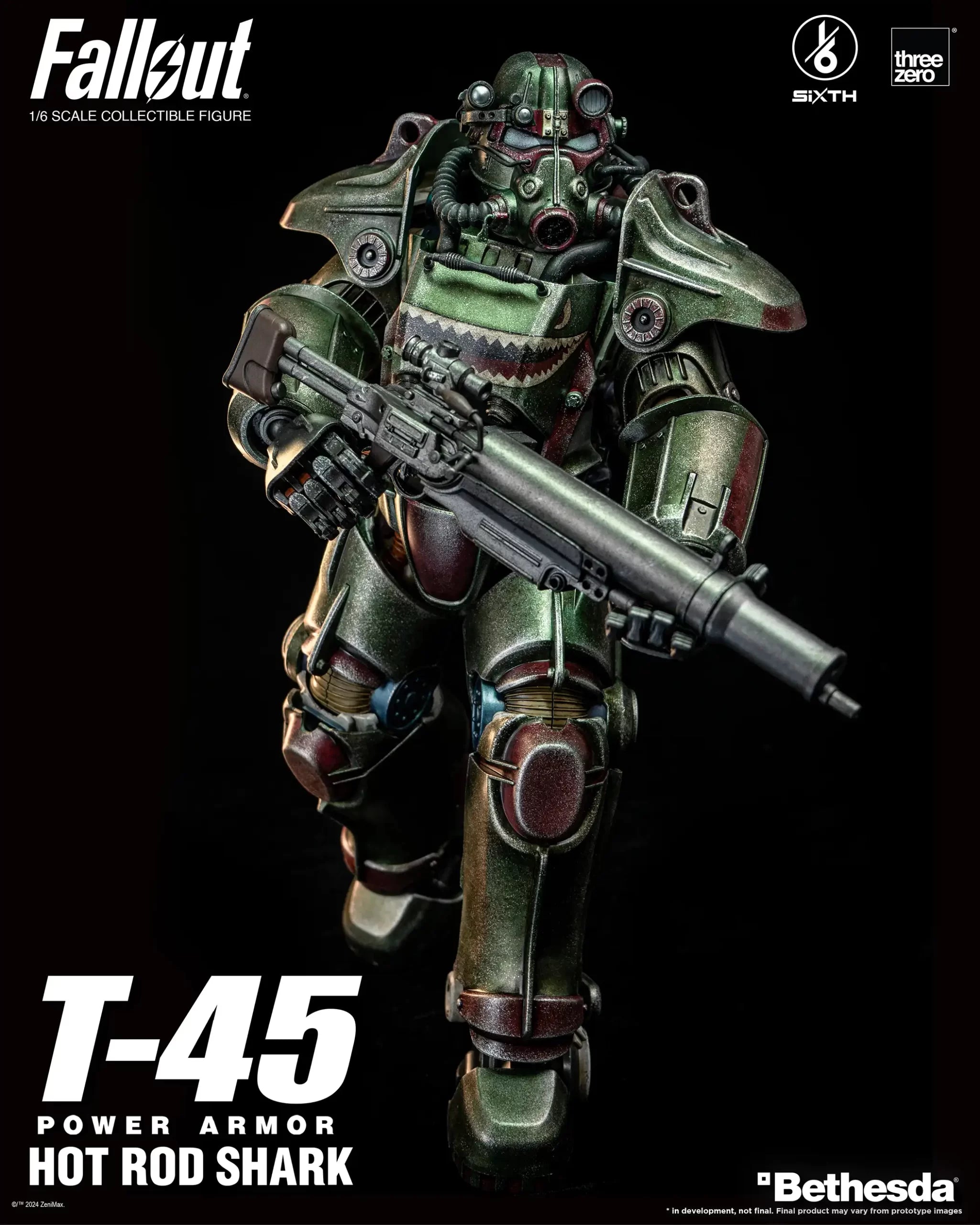PRE-ORDER threezero - Fallout - T-45 Hot Rod Shark Power Armor 1/6