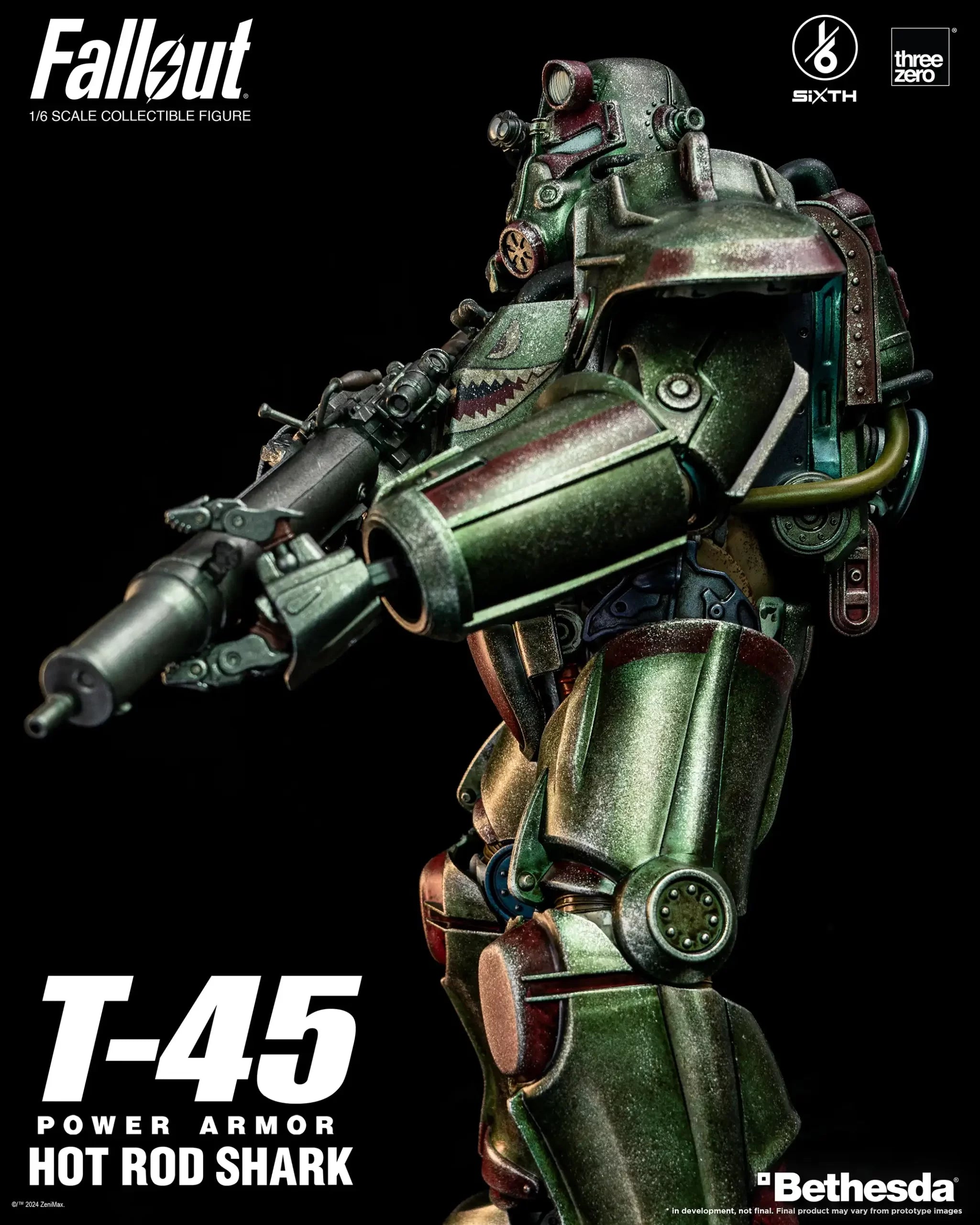 PRE-ORDER threezero - Fallout - T-45 Hot Rod Shark Power Armor 1/6