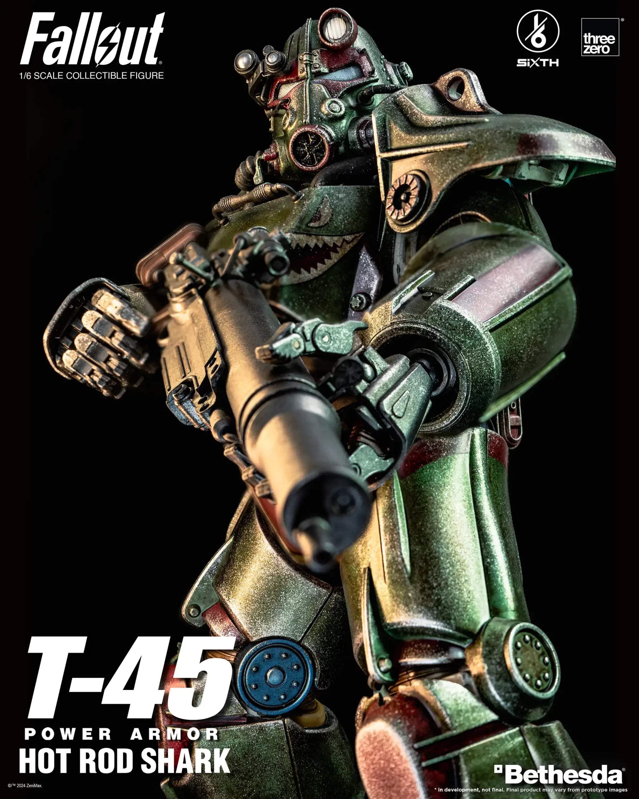 PRE-ORDER threezero - Fallout - T-45 Hot Rod Shark Power Armor 1/6