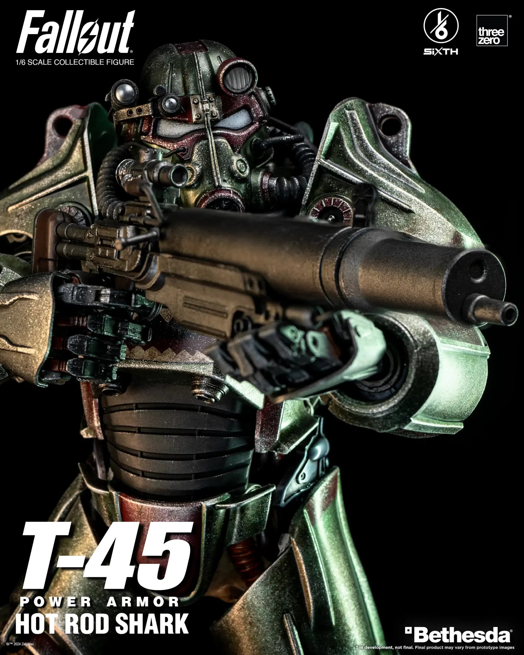 PRE-ORDER threezero - Fallout - T-45 Hot Rod Shark Power Armor 1/6