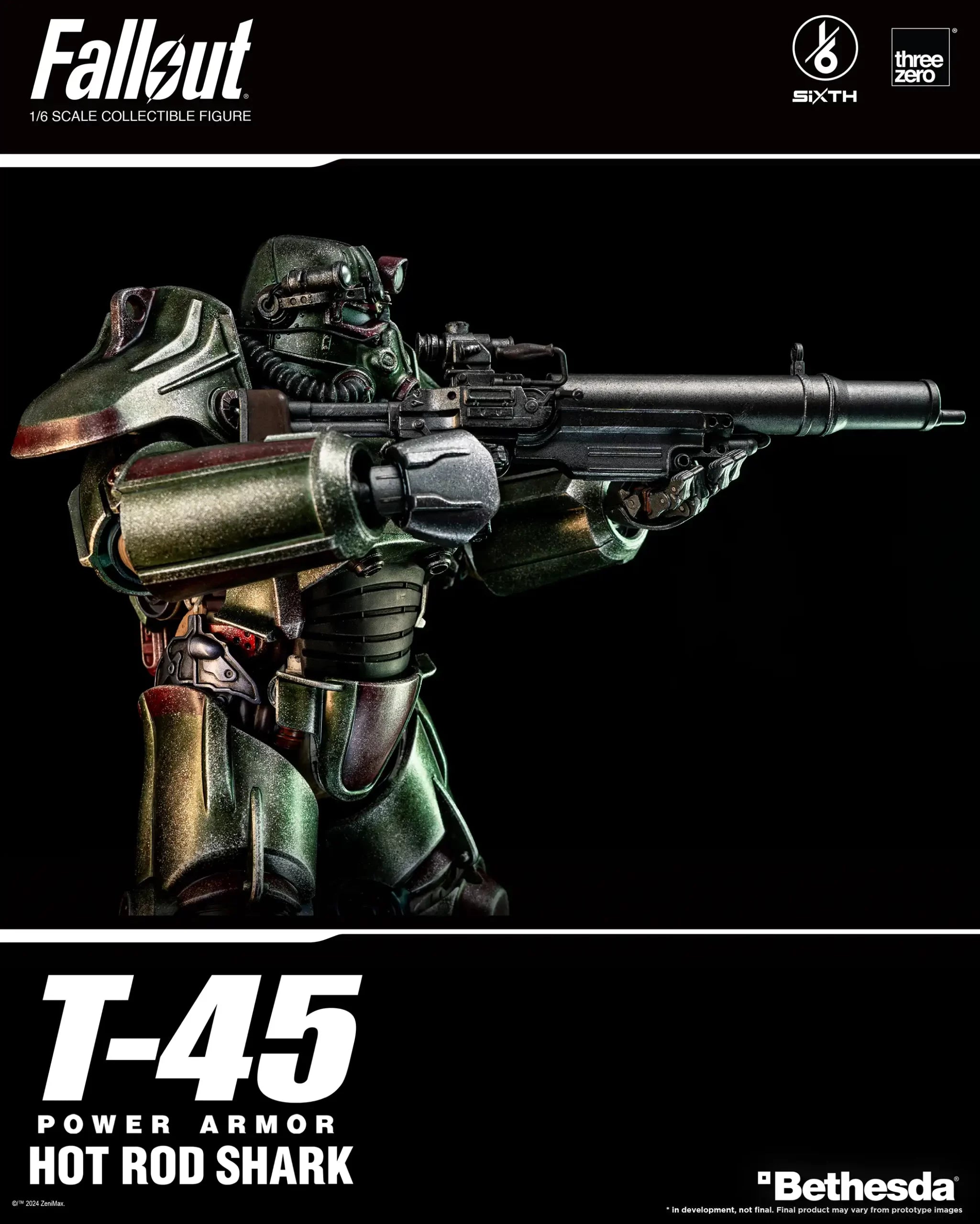 PRE-ORDER threezero - Fallout - T-45 Hot Rod Shark Power Armor 1/6