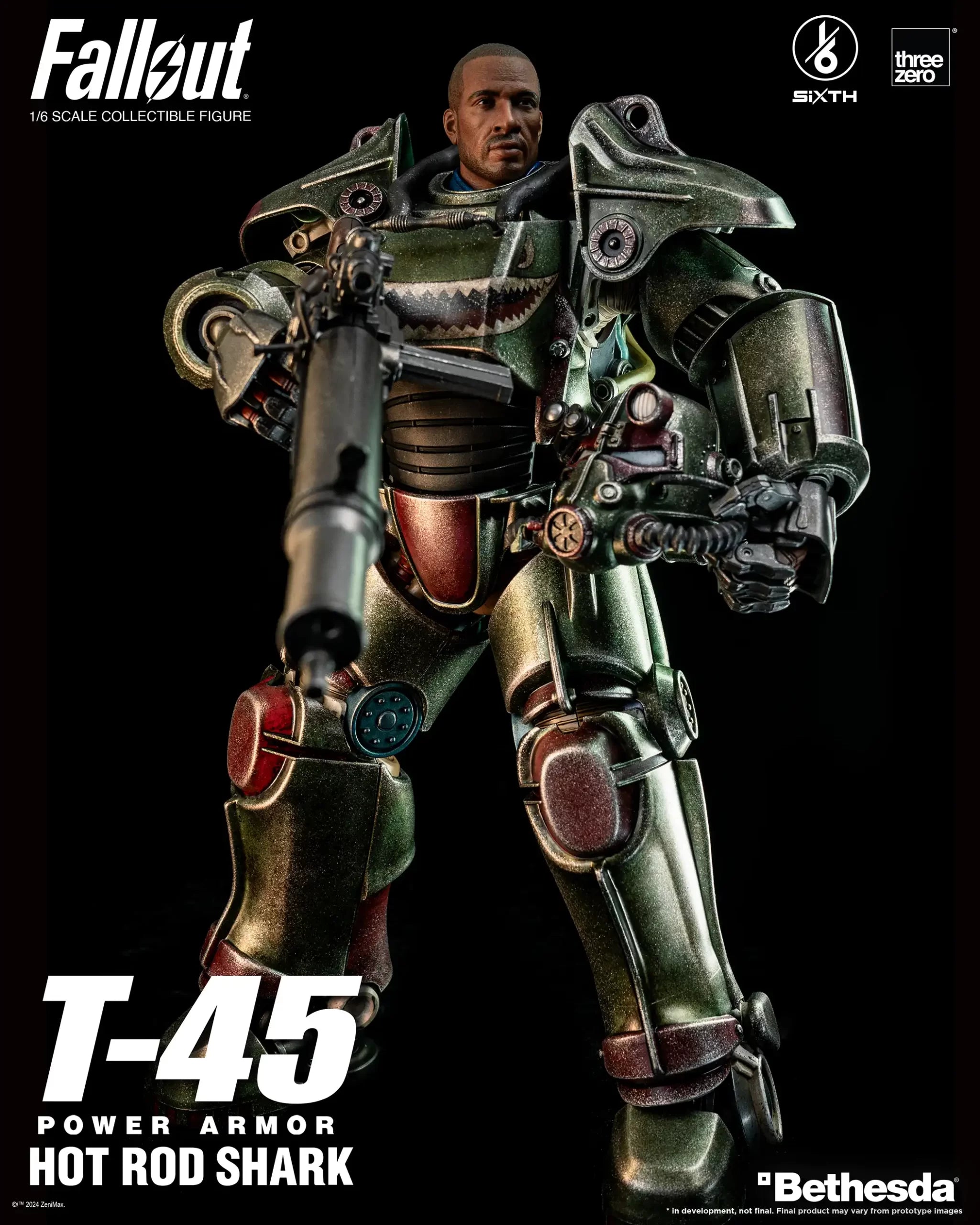 PRE-ORDER threezero - Fallout - T-45 Hot Rod Shark Power Armor 1/6