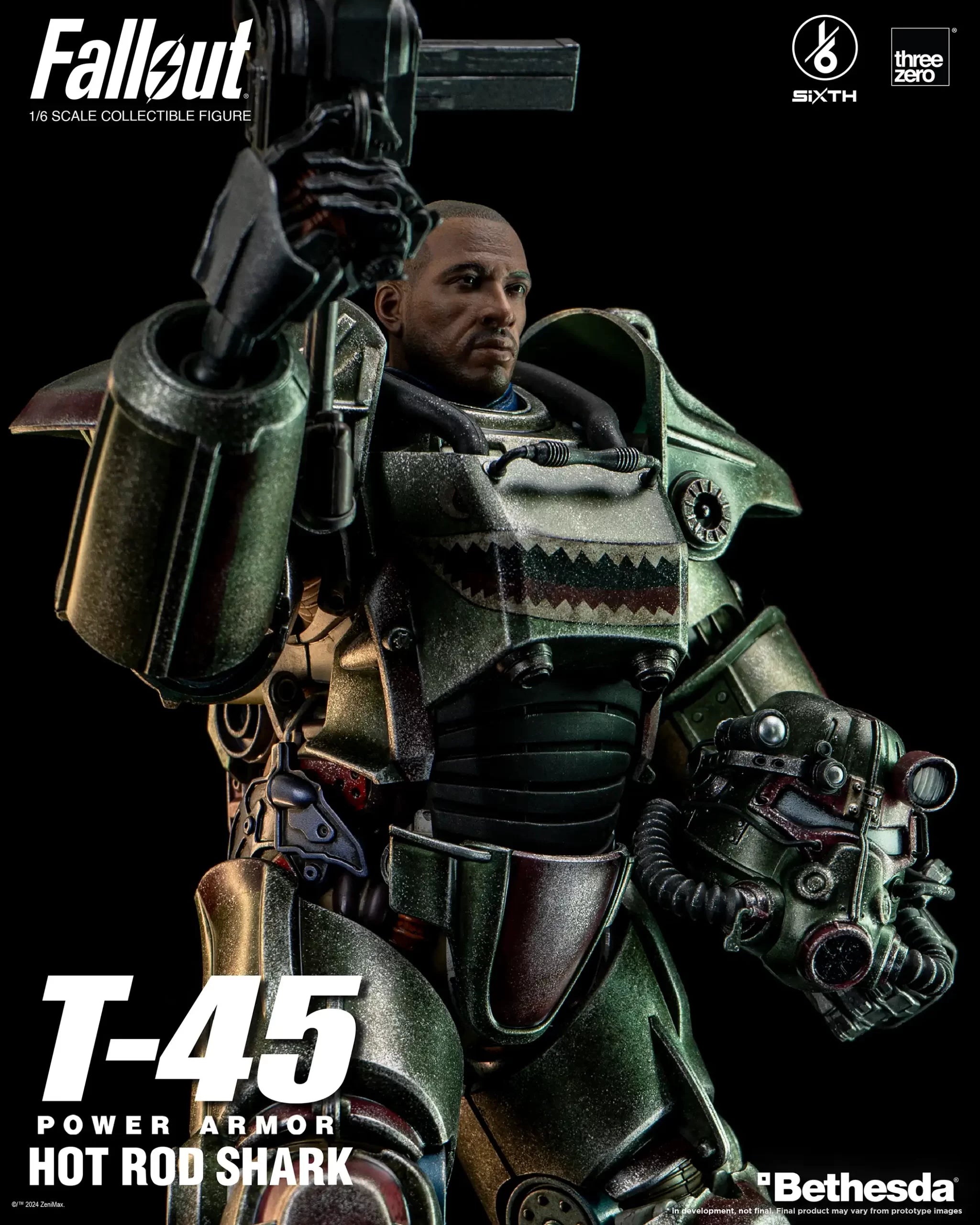 PRE-ORDER threezero - Fallout - T-45 Hot Rod Shark Power Armor 1/6