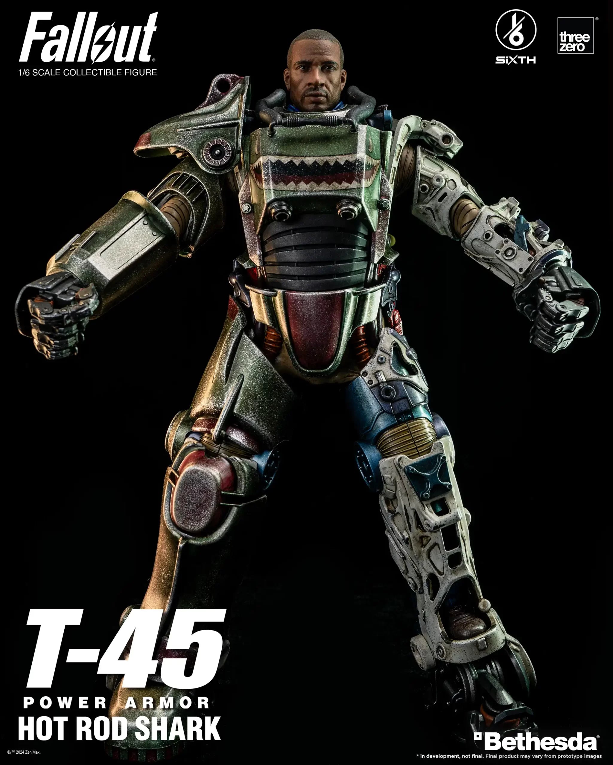 PRE-ORDER threezero - Fallout - T-45 Hot Rod Shark Power Armor 1/6