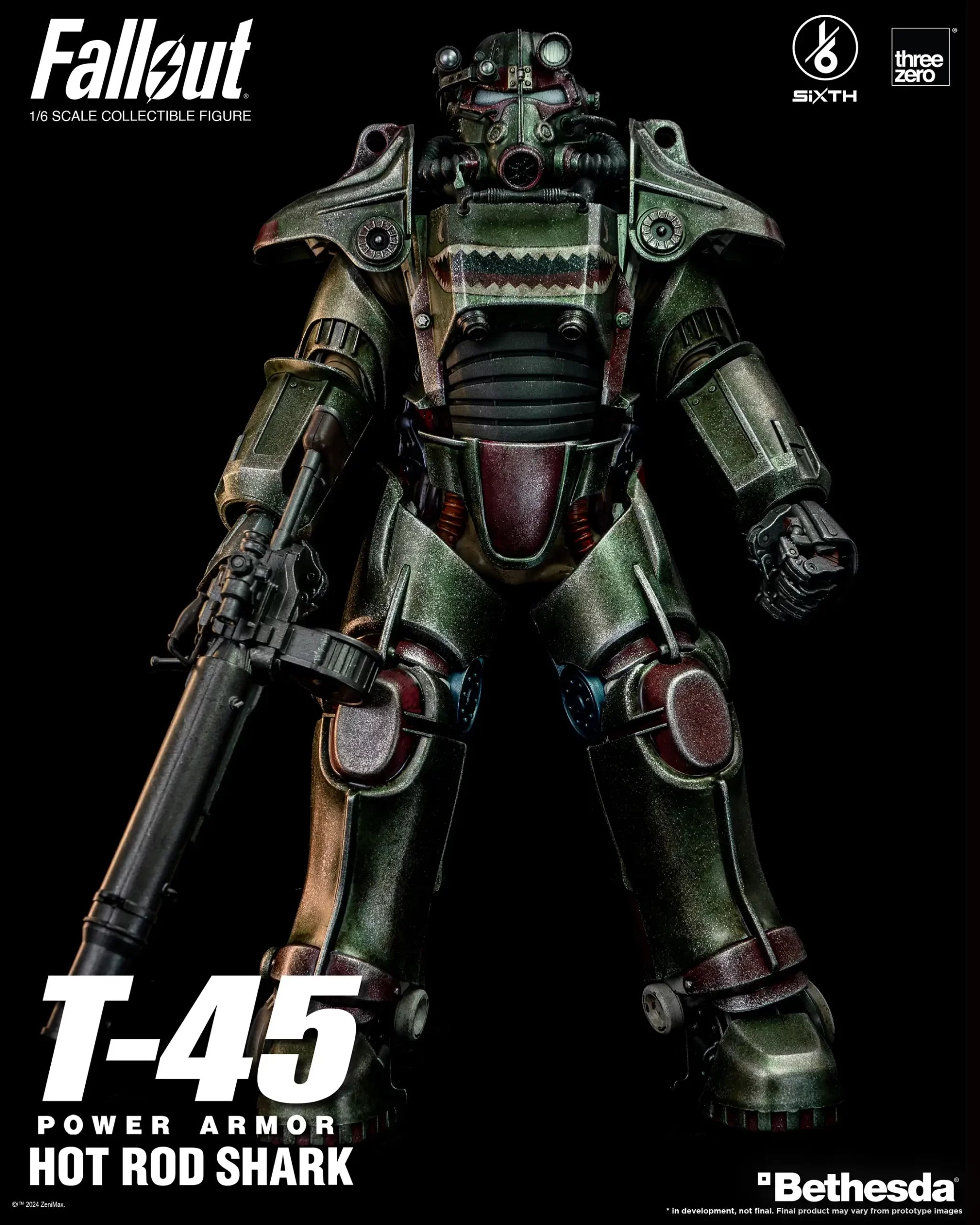 PRE-ORDER threezero - Fallout - T-45 Hot Rod Shark Power Armor 1/6