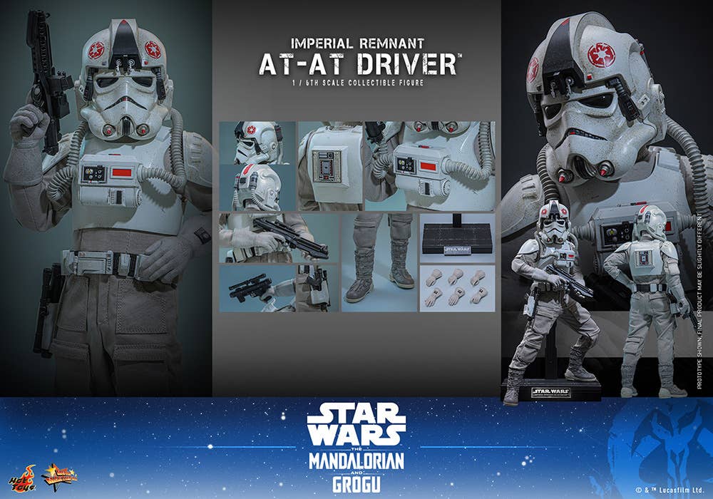 SPECIAL ORDER Hot Toys - Movie Masterpiece - Star Wars: The Mandalorian and Grogu - Imperial Remnant AT-AT Driver 1/6 [JP]