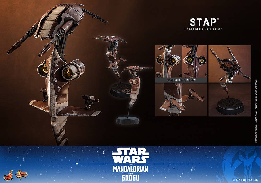 SPECIAL ORDER Hot Toys - Movie Masterpiece - Star Wars: The Mandalorian and Grogu - Vehicle STAP 1/6 [JP]