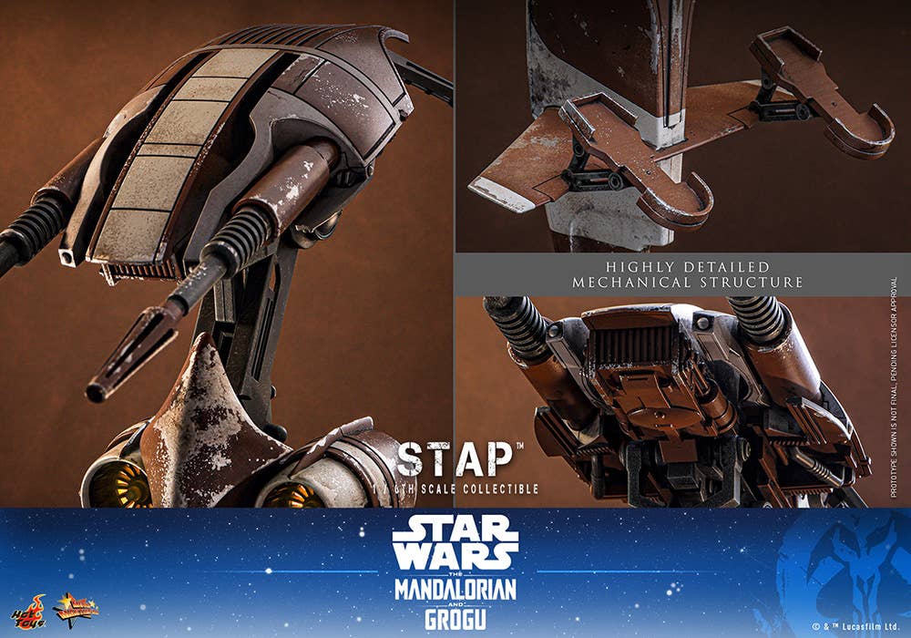 SPECIAL ORDER Hot Toys - Movie Masterpiece - Star Wars: The Mandalorian and Grogu - Vehicle STAP 1/6 [JP]