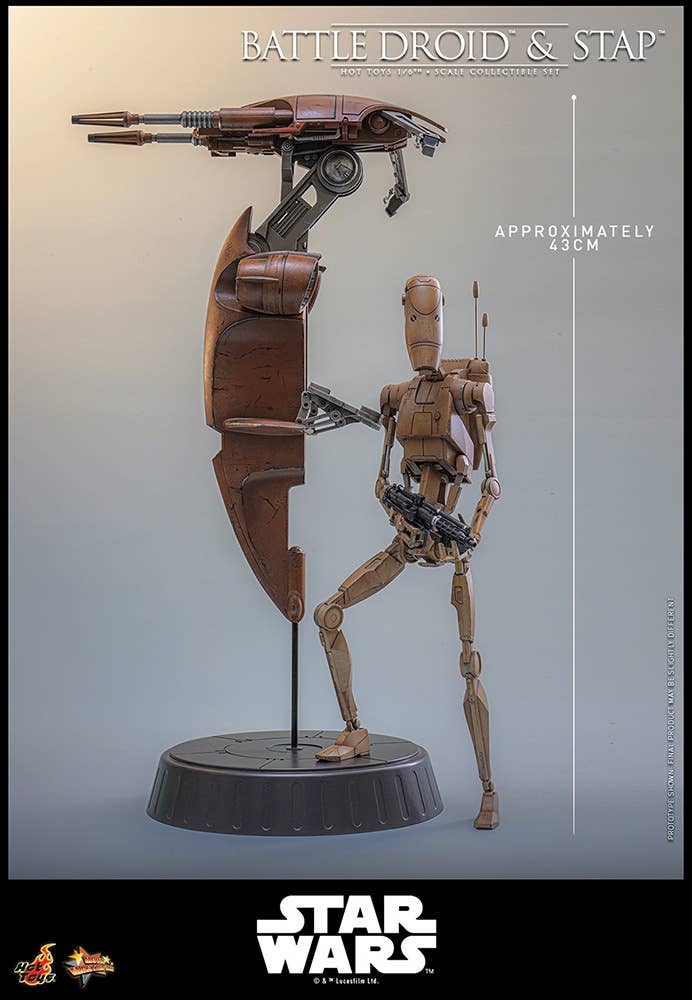 SPECIAL ORDER Hot Toys - Movie Masterpiece - Star Wars: Episode I - The Phantom Menace - Battle Droid & STAP 1/6 [JP]
