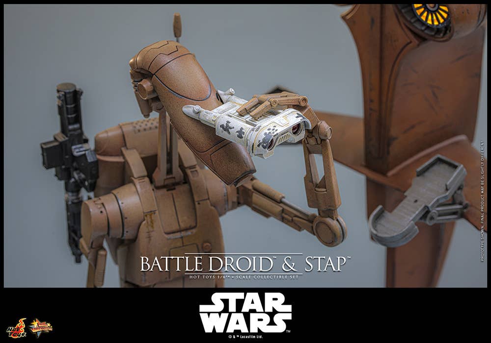 SPECIAL ORDER Hot Toys - Movie Masterpiece - Star Wars: Episode I - The Phantom Menace - Battle Droid & STAP 1/6 [JP]