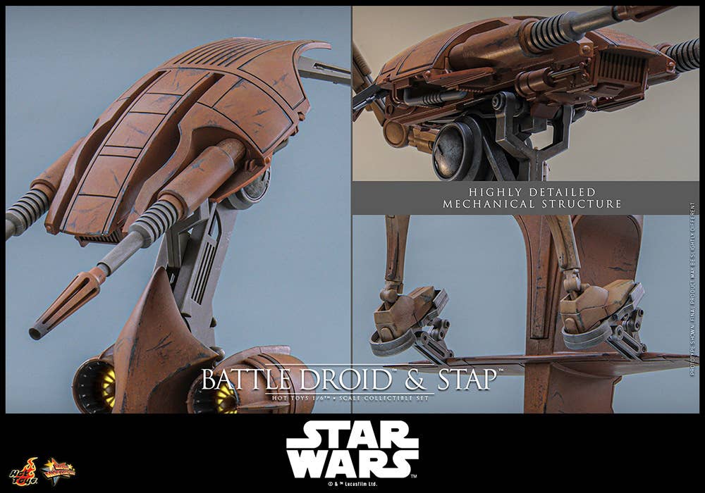 SPECIAL ORDER Hot Toys - Movie Masterpiece - Star Wars: Episode I - The Phantom Menace - Battle Droid & STAP 1/6 [JP]