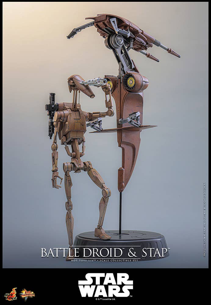 SPECIAL ORDER Hot Toys - Movie Masterpiece - Star Wars: Episode I - The Phantom Menace - Battle Droid & STAP 1/6 [JP]