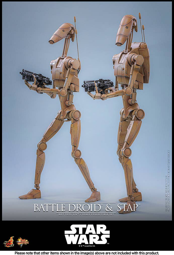 SPECIAL ORDER Hot Toys - Movie Masterpiece - Star Wars: Episode I - The Phantom Menace - Battle Droid & STAP 1/6 [JP]