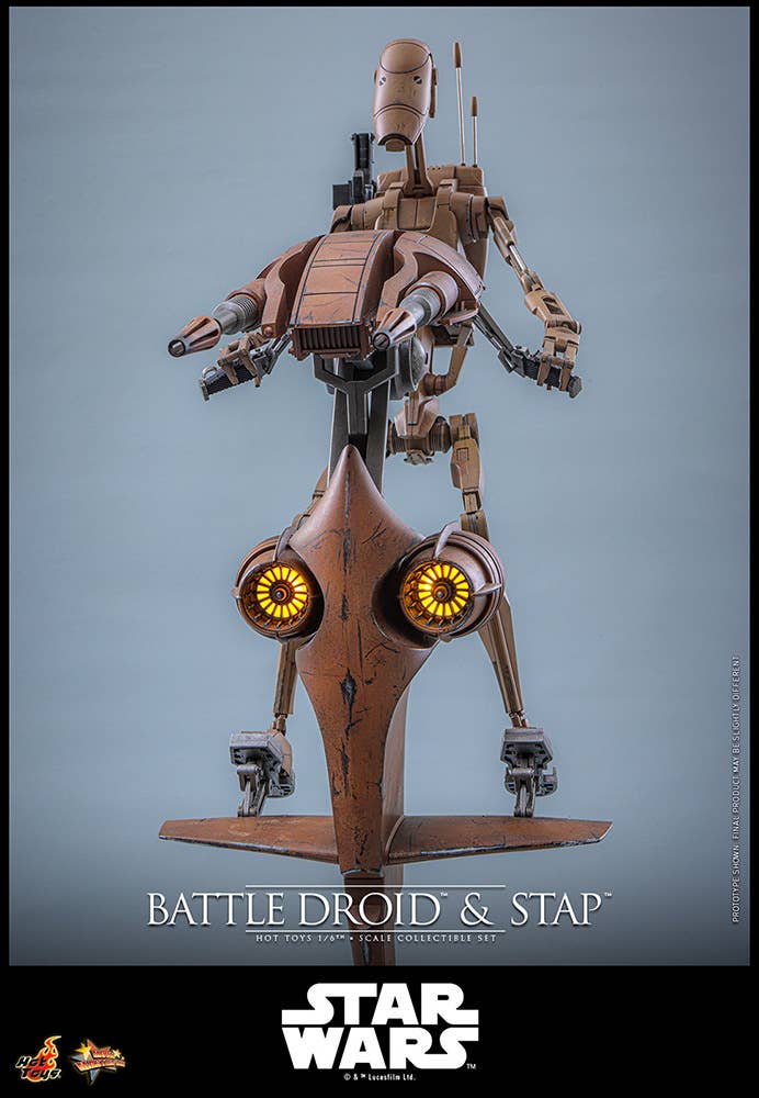SPECIAL ORDER Hot Toys - Movie Masterpiece - Star Wars: Episode I - The Phantom Menace - Battle Droid & STAP 1/6 [JP]