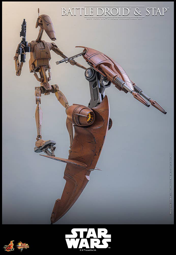SPECIAL ORDER Hot Toys - Movie Masterpiece - Star Wars: Episode I - The Phantom Menace - Battle Droid & STAP 1/6 [JP]