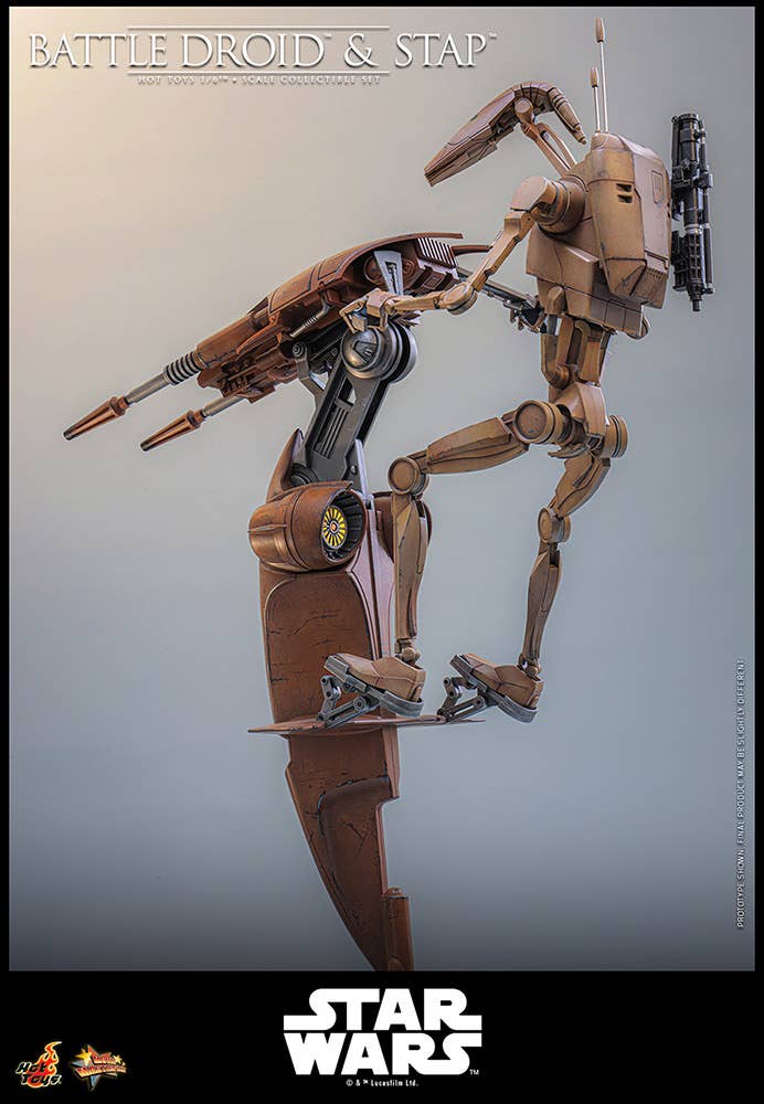 SPECIAL ORDER Hot Toys - Movie Masterpiece - Star Wars: Episode I - The Phantom Menace - Battle Droid & STAP 1/6 [JP]