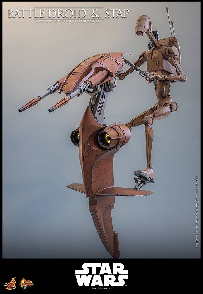 SPECIAL ORDER Hot Toys - Movie Masterpiece - Star Wars: Episode I - The Phantom Menace - Battle Droid & STAP 1/6 [JP]