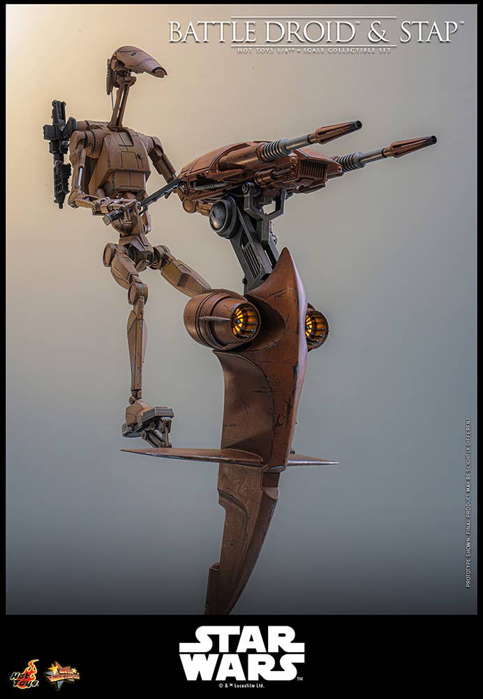 SPECIAL ORDER Hot Toys - Movie Masterpiece - Star Wars: Episode I - The Phantom Menace - Battle Droid & STAP 1/6 [JP]