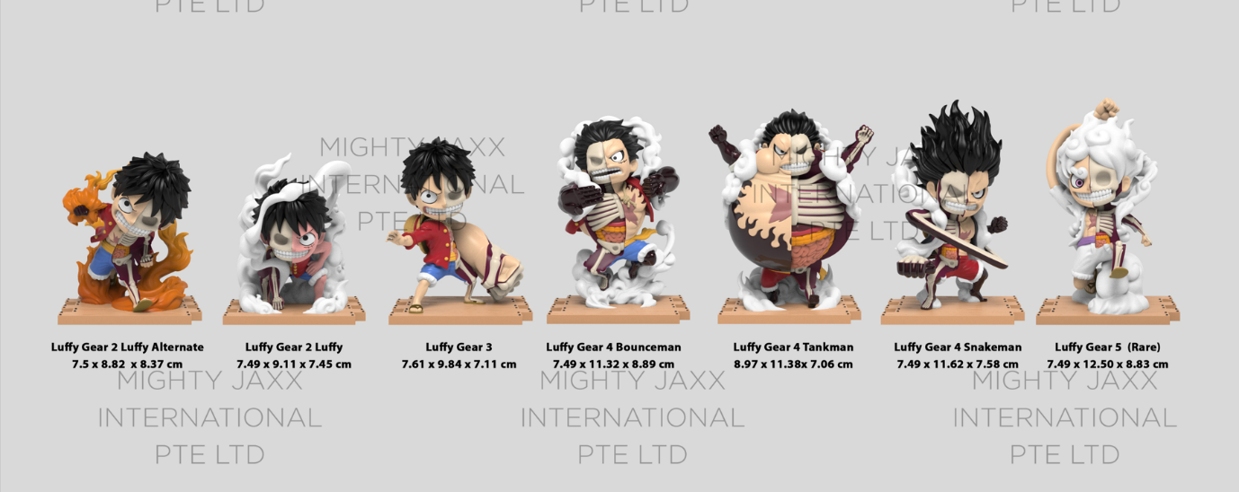 PRE-ORDER Mighty Jaxx - Freeny’s Hidden Dissectibles - One Piece - Luffy's Gears Edition [Box of 6]