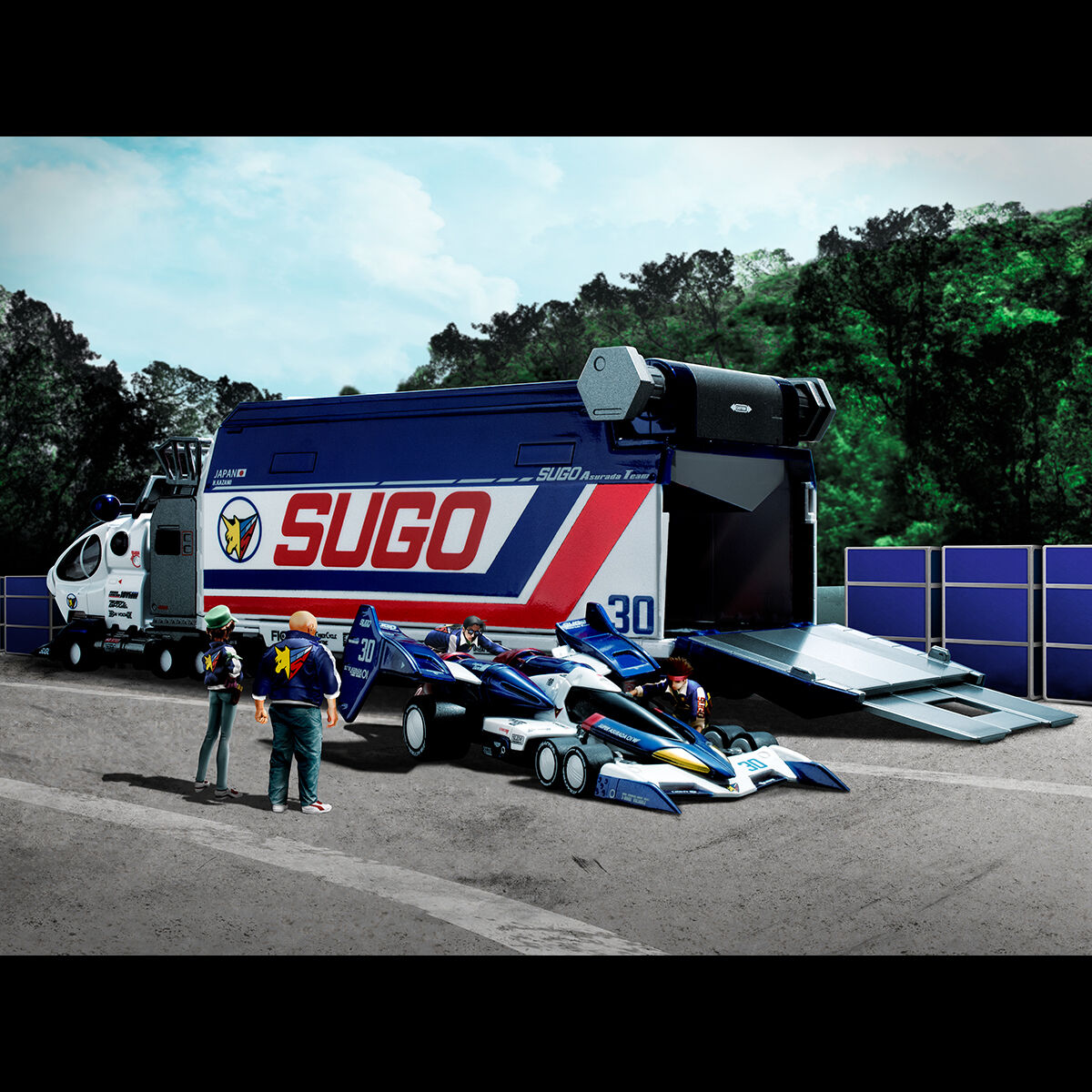 PRE-ORDER MegaHouse - Cyber Formula Collection: Heritage Edition DX - Future GPX Cyber Formula - Sugo Regard 10V5000 & Super Asurada 01: Circuit Mode [EXCLUSIVE]