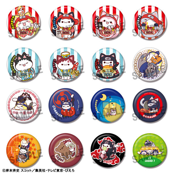 PRE-ORDER MegaHouse - MEGA CAT PROJECT NARUTO Nyaruto! Can Badge Collection [Box of 16]