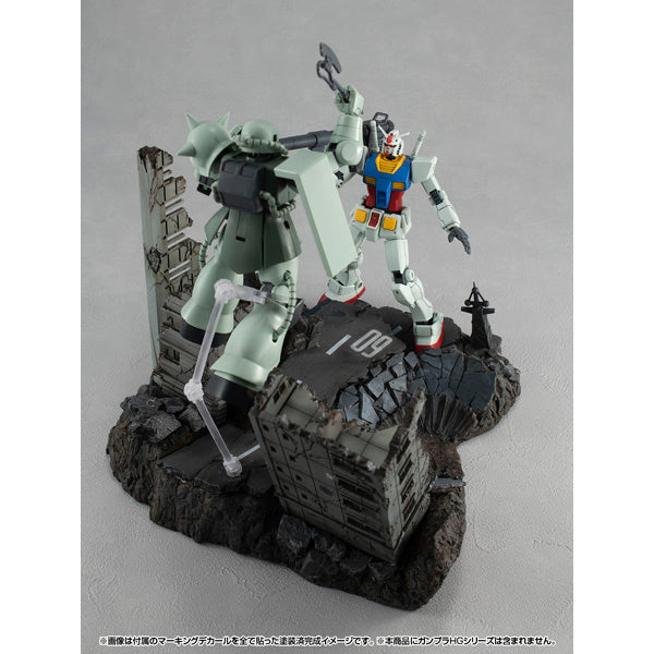 PRE-ORDER MegaHouse - Realistic Model Series - Mobile Suit Gundam - G-Structure G:02M - New York City Ruins: Material Color Edition