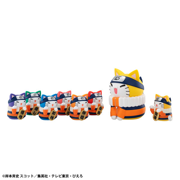 IN-STOCK MegaHouse - MEGA CAT PROJECT NARUTO - Naruto- Nyaruto! Colorful Lucky Cat FORTUNE [Box of 6]