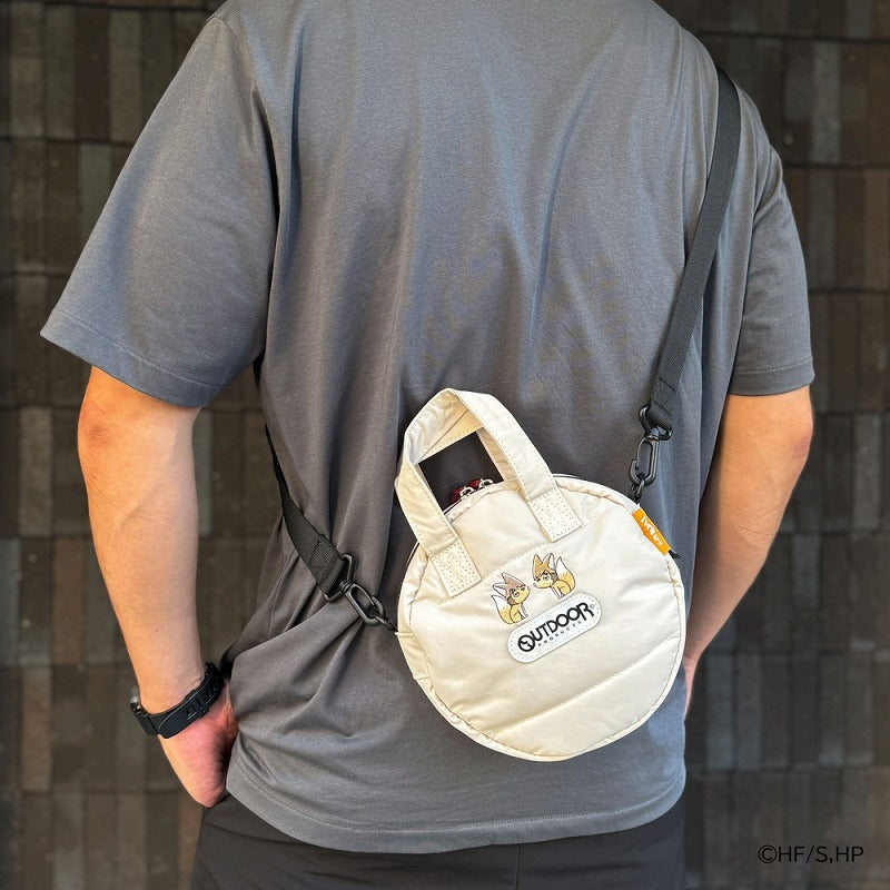 SPECIAL ORDER Haikyu!! x OUTDOOR PRODUCTS - Haikyu!! Round Mini Shoulder Bag: Ivory [ANIMATE EXCLUSIVE]
