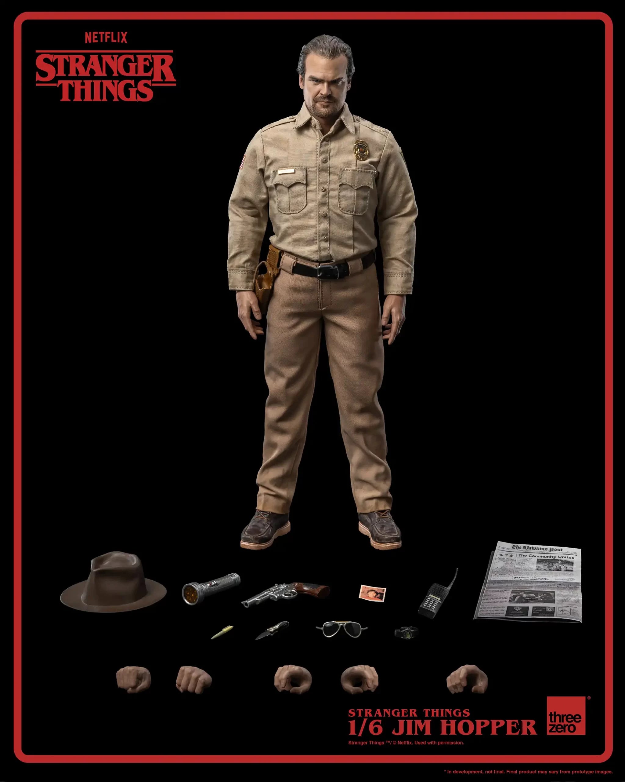 PRE-ORDER threezero - Stranger Things - Jim Hopper: Season 1 1/6