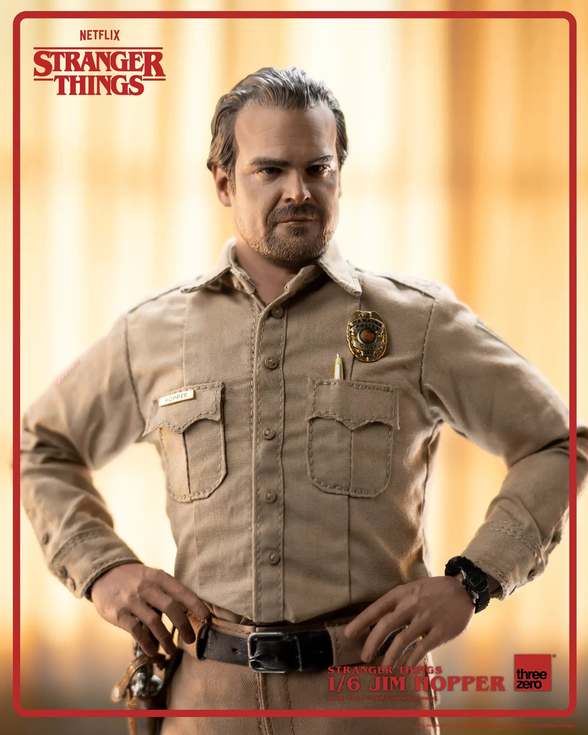 PRE-ORDER threezero - Stranger Things - Jim Hopper: Season 1 1/6