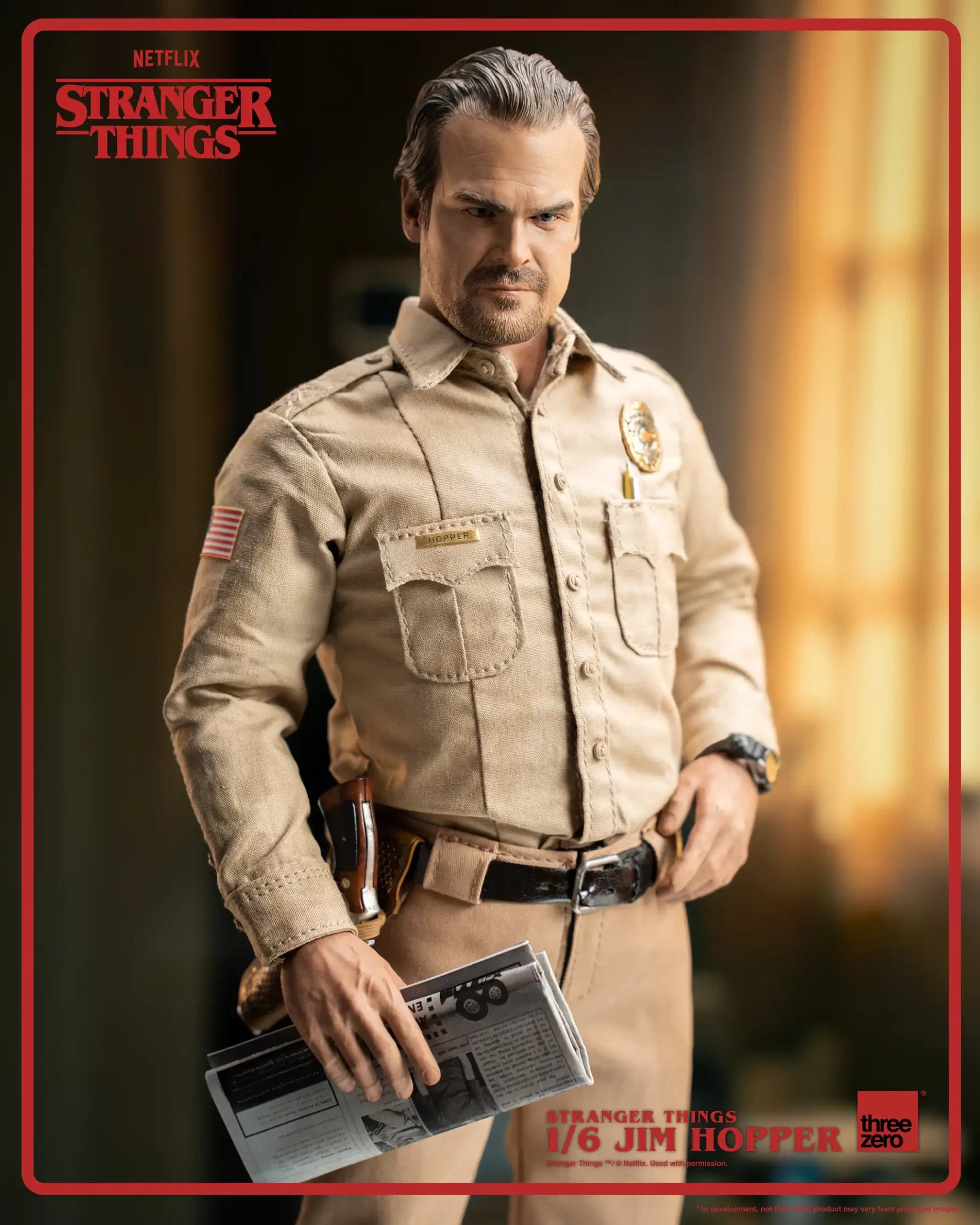 PRE-ORDER threezero - Stranger Things - Jim Hopper: Season 1 1/6