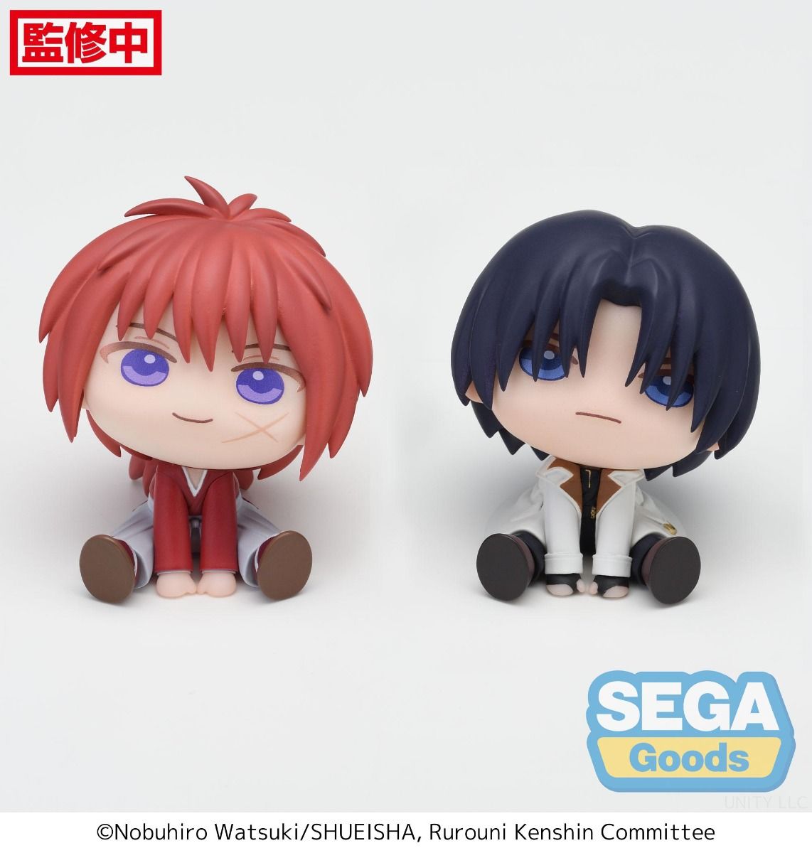 PRE-ORDER Sega - Rurouni Kenshin QyuruMe Mini Figure - Kenshin Himura & Aoshi Shinomori [Set of 2]