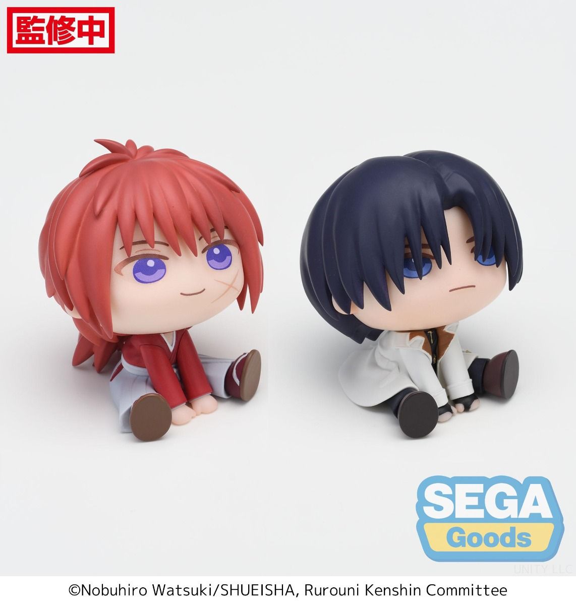 PRE-ORDER Sega - Rurouni Kenshin QyuruMe Mini Figure - Kenshin Himura & Aoshi Shinomori [Set of 2]