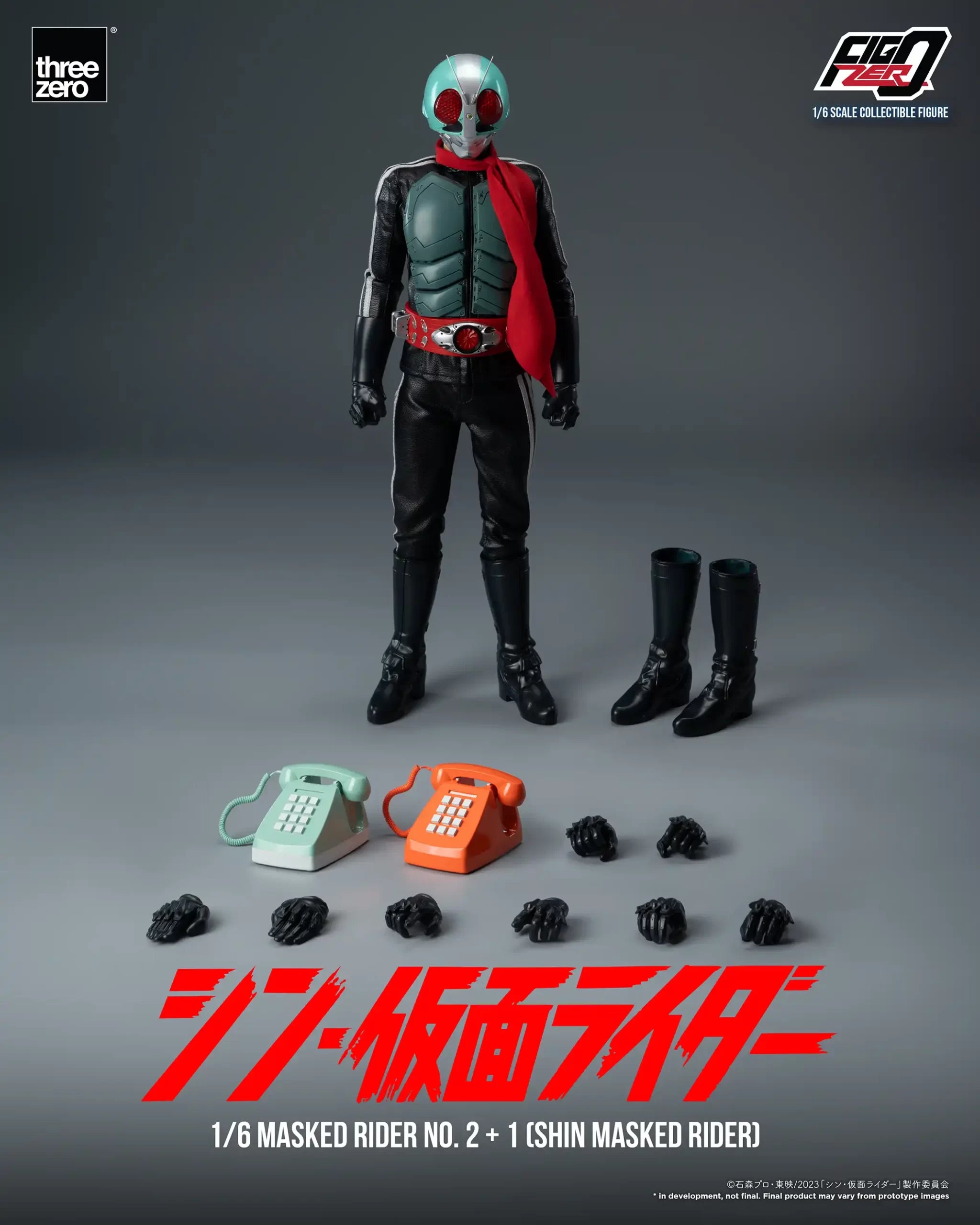 PRE-ORDER threezero - FigZero - Shin Kamen Rider - Kamen Rider 2+1 1/6