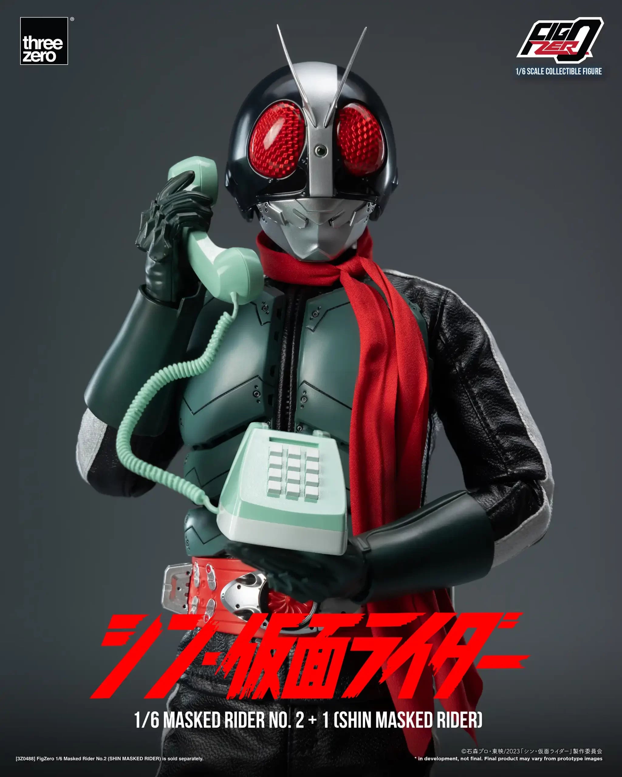 PRE-ORDER threezero - FigZero - Shin Kamen Rider - Kamen Rider 2+1 1/6