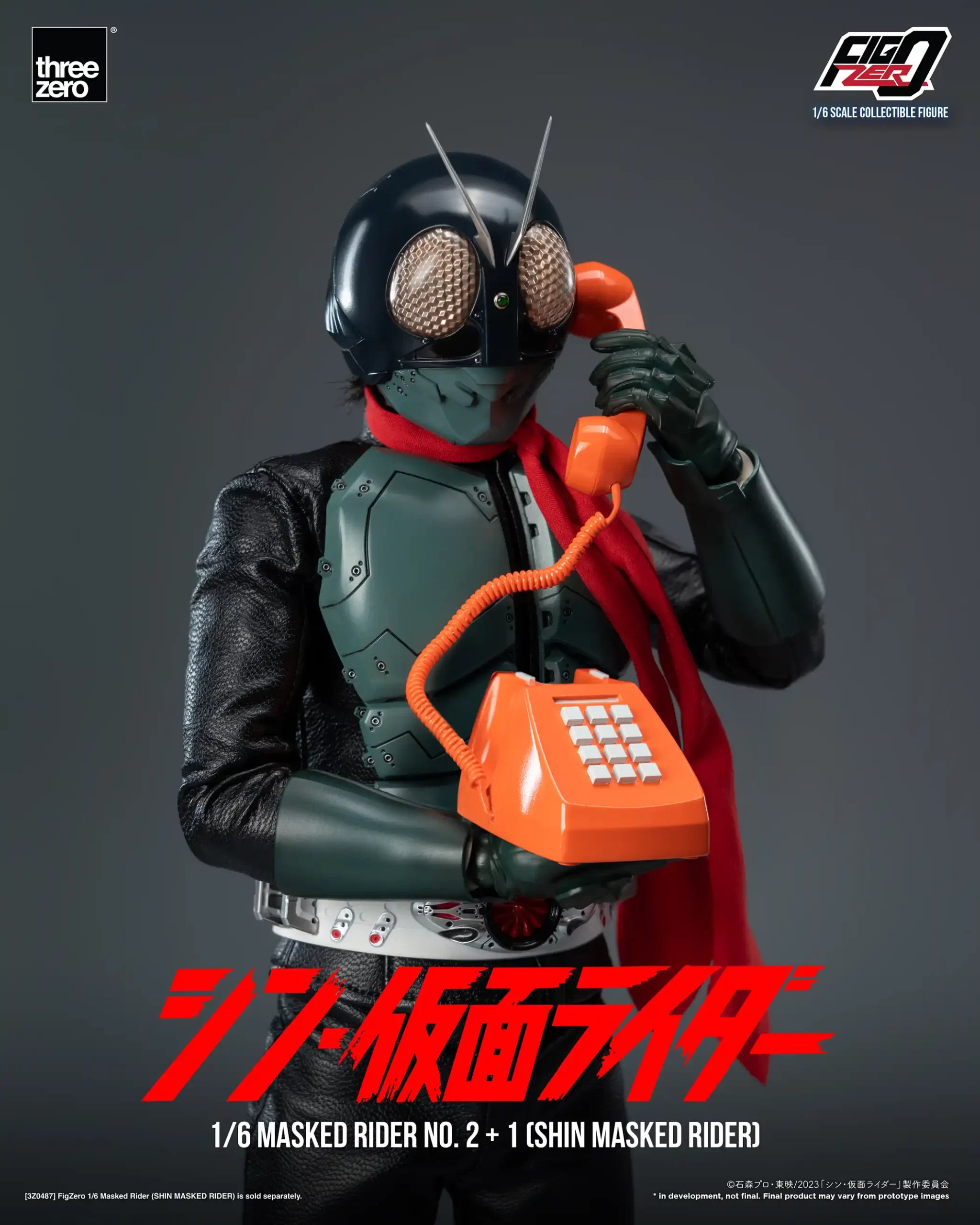 PRE-ORDER threezero - FigZero - Shin Kamen Rider - Kamen Rider 2+1 1/6