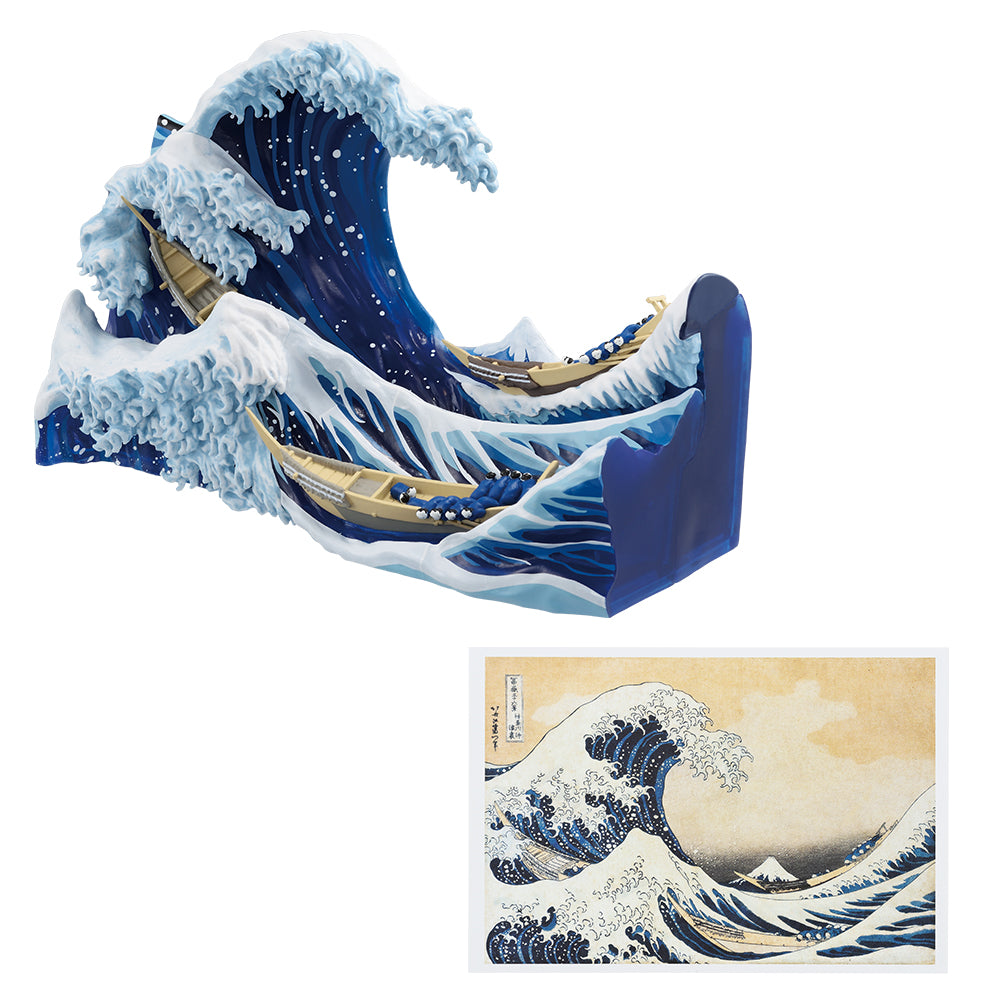 BACK-ORDER Bandai Spirits - Ichiban Kuji - Katsushika Hokusai Prize A - Great Wave off Kanagawa Diorama with Postcard Stand