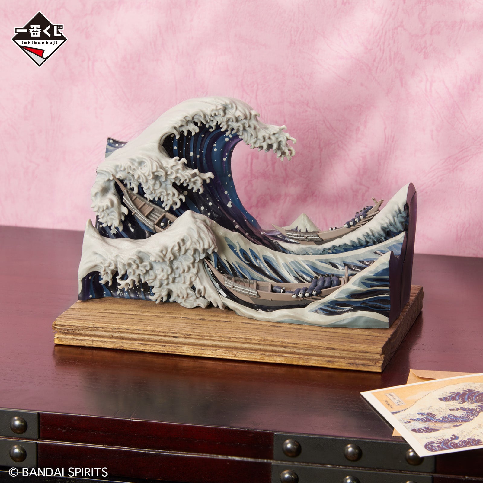 BACK-ORDER Bandai Spirits - Ichiban Kuji - Katsushika Hokusai Prize A - Great Wave off Kanagawa Diorama with Postcard Stand