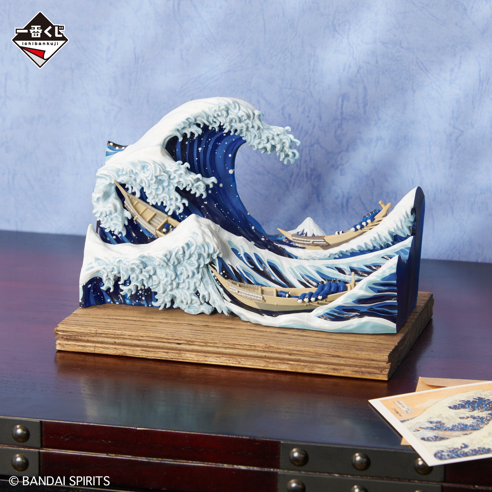BACK-ORDER Bandai Spirits - Ichiban Kuji - Katsushika Hokusai Prize A - Great Wave off Kanagawa Diorama with Postcard Stand