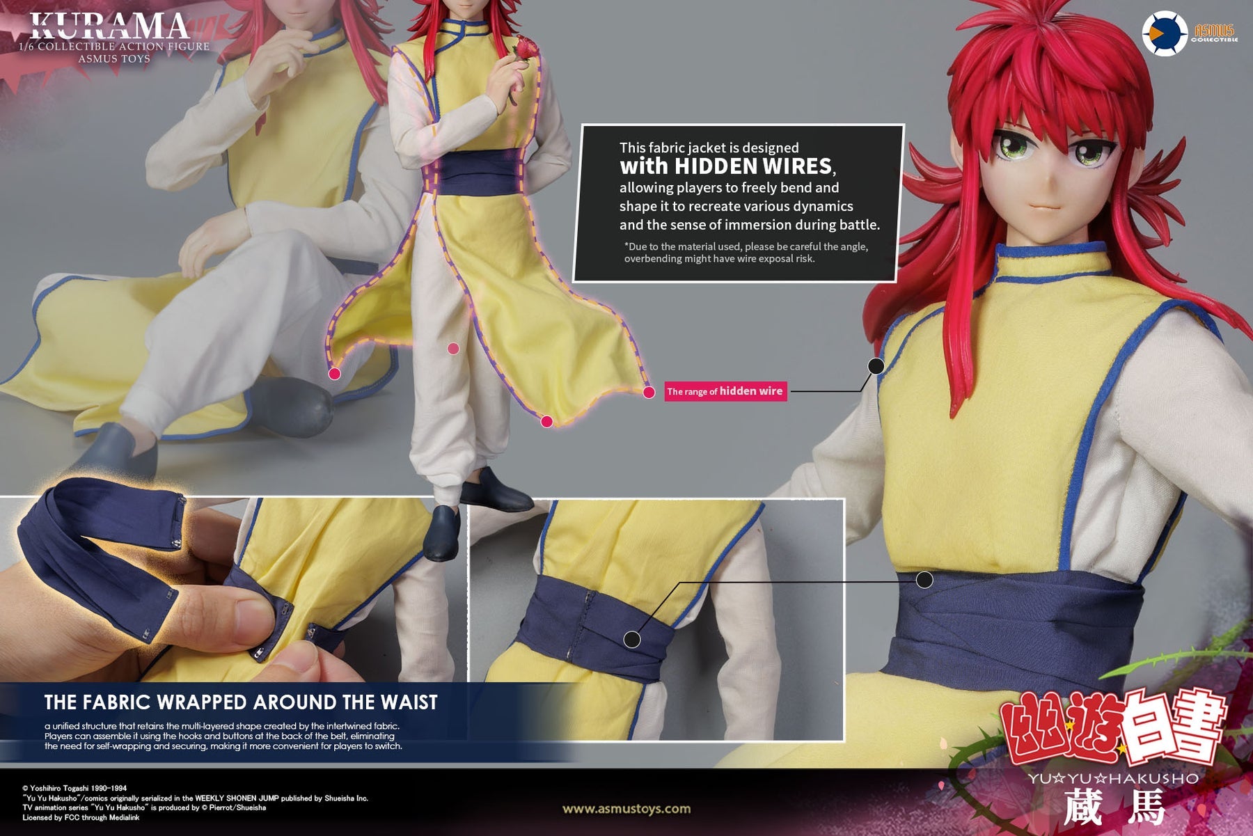 PRE-ORDER Asmus Toys - Yu Yu Hakusho - Kurama 1/6